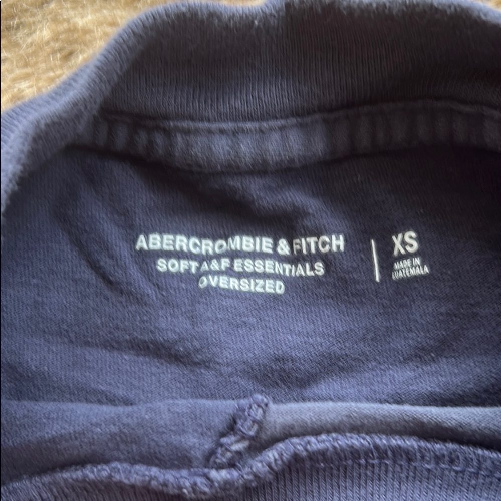 Abercrombie & Fitch Color-Block Blue Black Tee - Picture 2 of 3